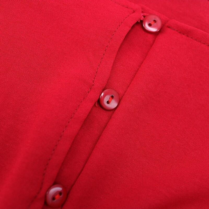 Robe Années 50 Rouge Automne