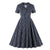 Robe Années 50 Vintage Marine