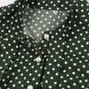 Robe Années 50 Vintage Vert Pois