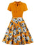 Robe Années 60 Orange