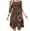 Robe Années 70 Hippie Grande Taille