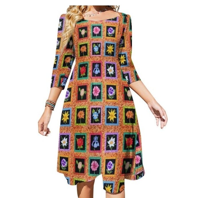 Robe Années 70 Hippie Peace & Love