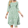 Robe Années 70 Hippie Verte