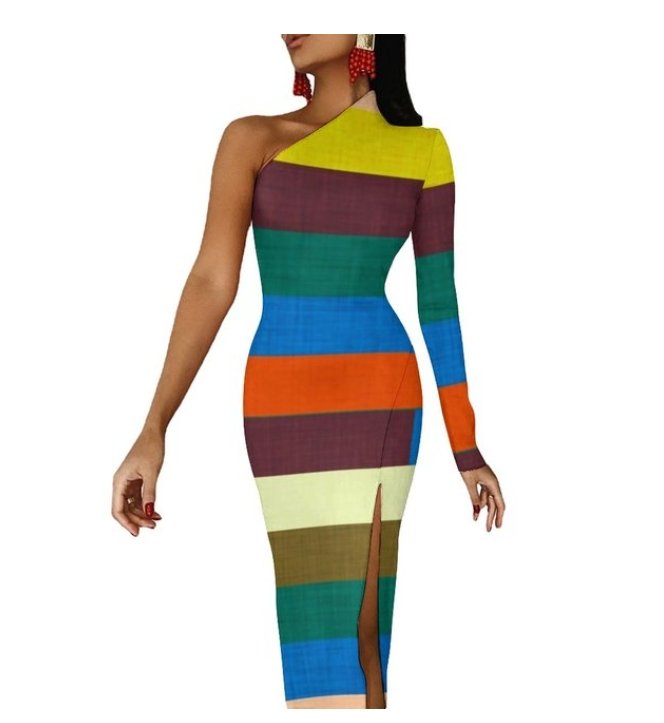 Robe Années 70 Multicolore