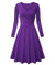 Robe Aubergine Années 50