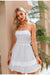Robe Blanche à Pois Noir Vintage