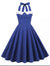 Robe Bleu a Pois Blanc Vintage