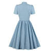 Robe Bleu Année 50