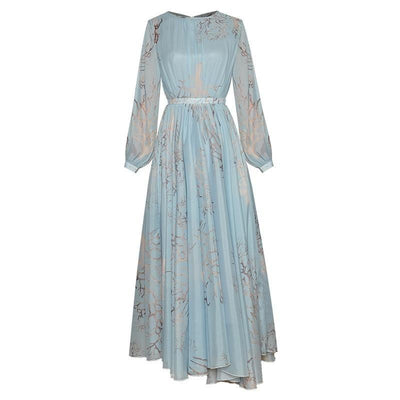 Robe Bleu Années 40