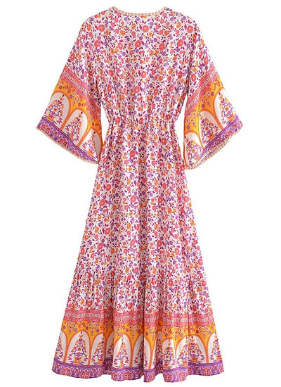 Robe Bohême Fleurs Années 70