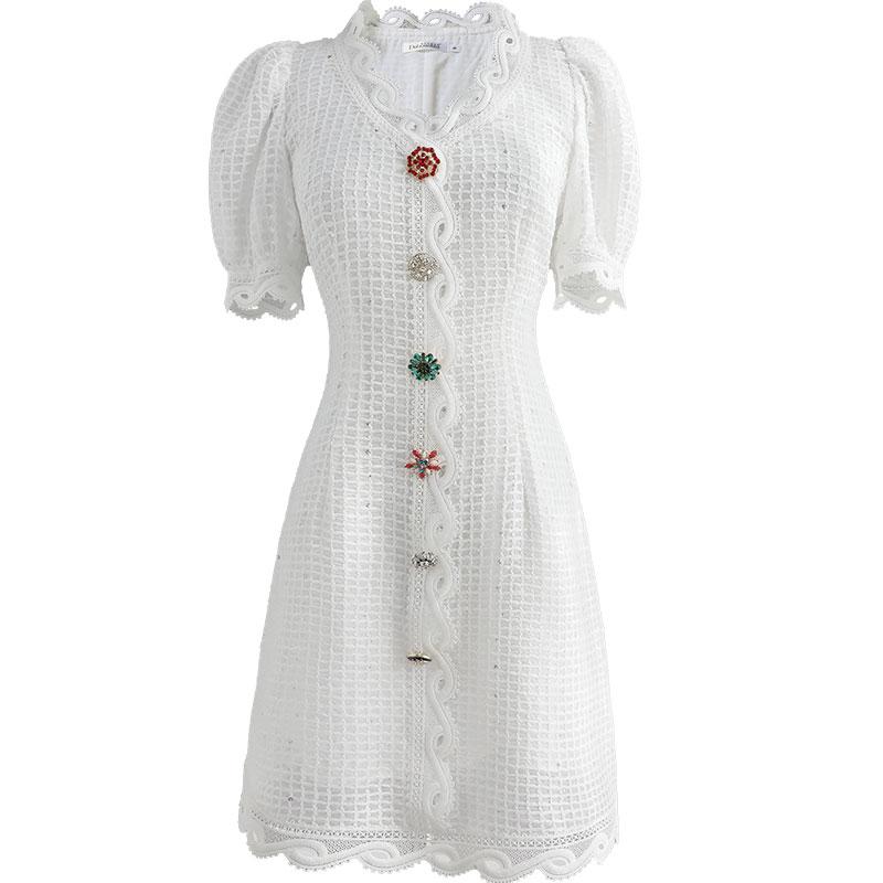 Robe Boutonnée Devant Vintage
