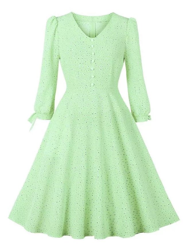 Robe Boutonnée Vintage