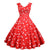 Robe Cerise Année 50 Femme