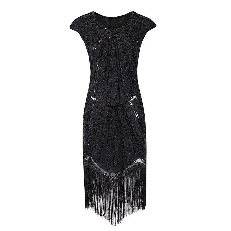 Robe Charleston Années 20 Noir