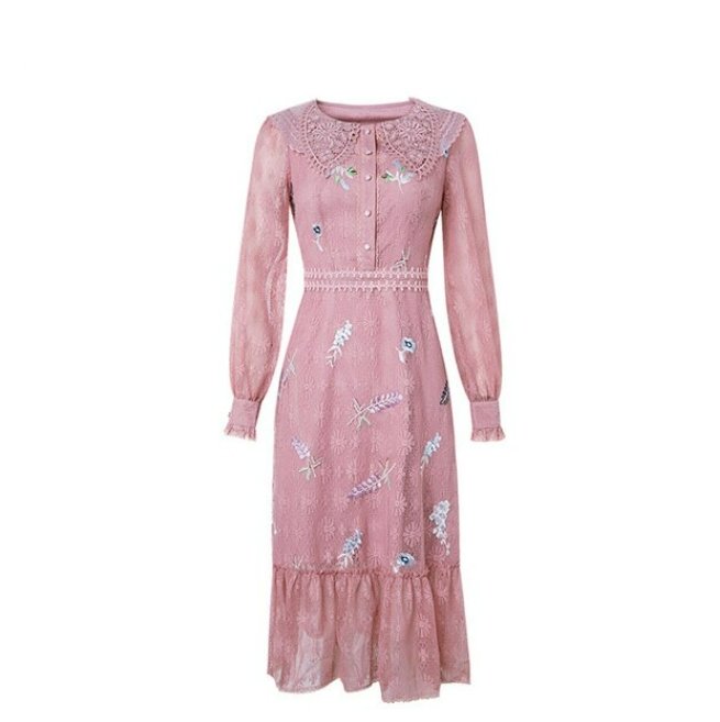 Robe Chic Jazz Année 40 Rose