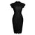 Robe Crayon Dentelle Vintage Noire