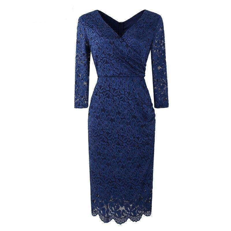 Robe Crayon Vintage Année 50 Marine