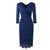 Robe Crayon Vintage Année 50 Marine