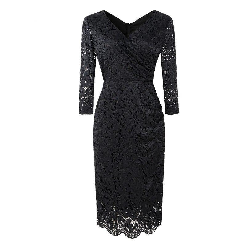 Robe Crayon Vintage Année 50 Noir