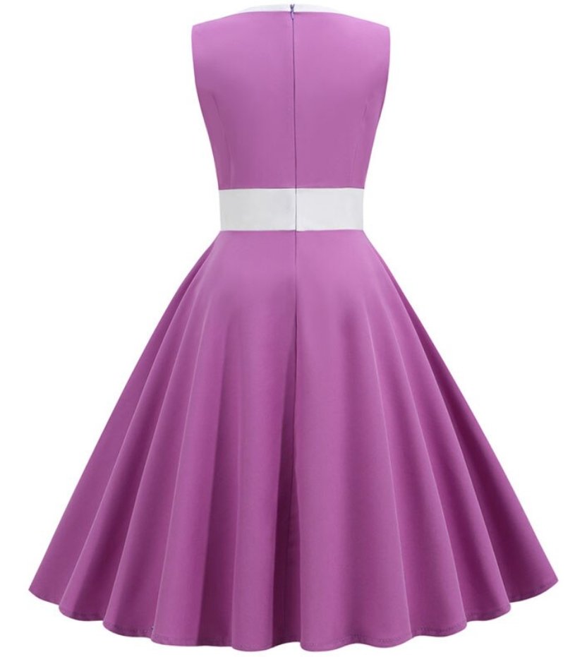 Robe de Cérémonie Année 50 Violet