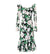 Robe de Cérémonie Vintage Fleurie Verte