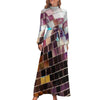 Robe de Soirée Année 70 Patchwork