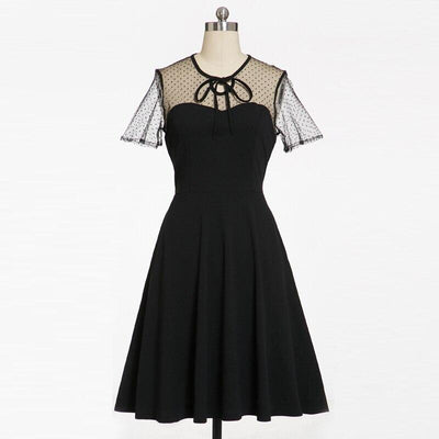 Robe de Soirée Années 50 Grande Taille Noire