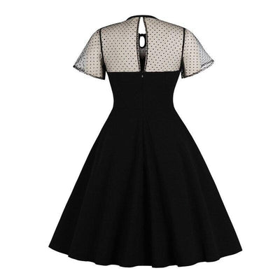 Robe de Soirée Années 50 Grande Taille Noire