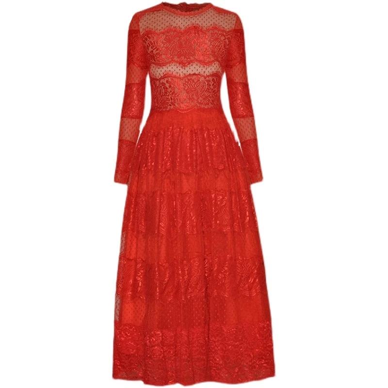 Robe de Soirée Rouge Vintage