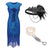 Robe de Soirée Style Année 20 Bleu