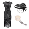 Robe de Soirée Style Année 20 Noire