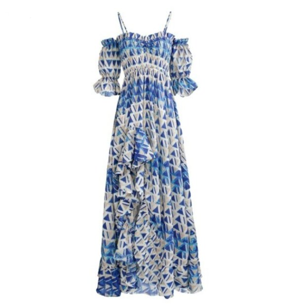 Robe de Soirée Vintage Bleu