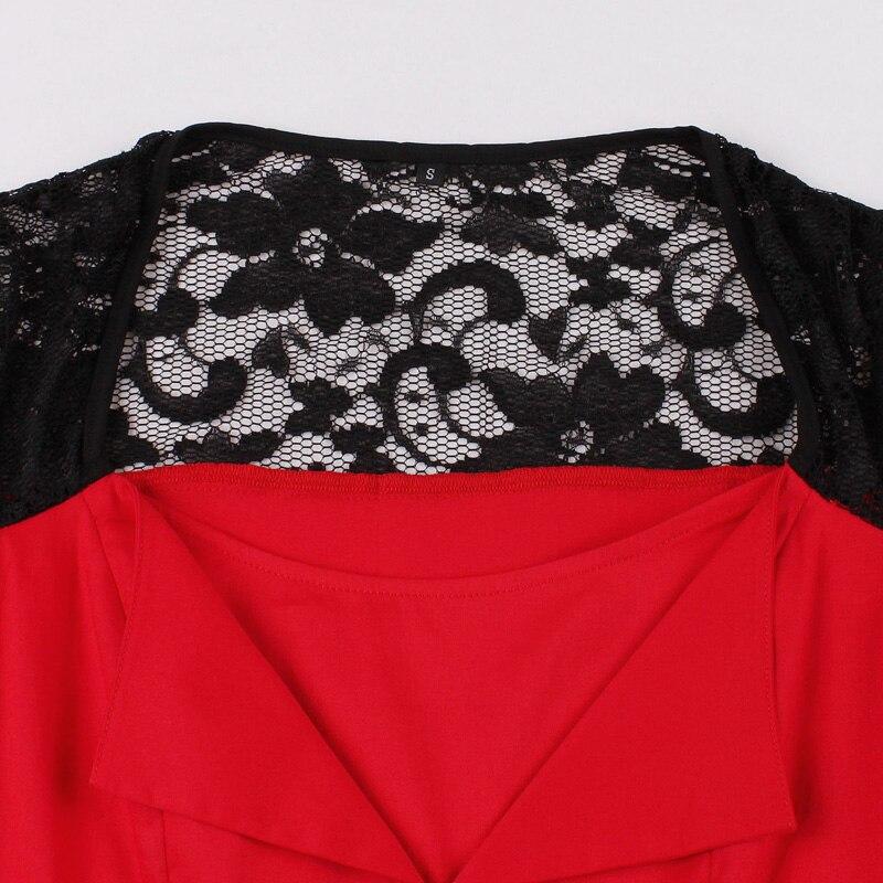 Robe de Soirée Vintage Rockabilly Rouge