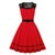 Robe de Soirée Vintage Rockabilly Rouge