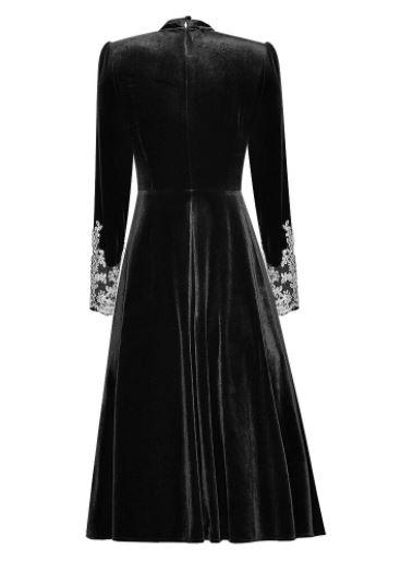 Robe des Années 40 Noire