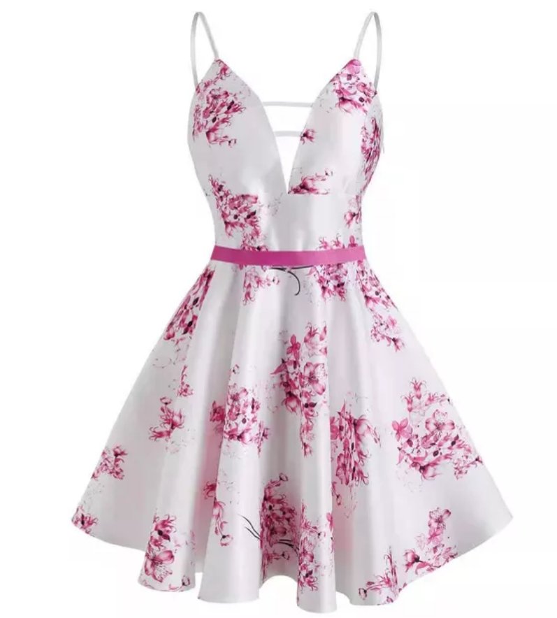 Robe d'été Année 50 Blanche