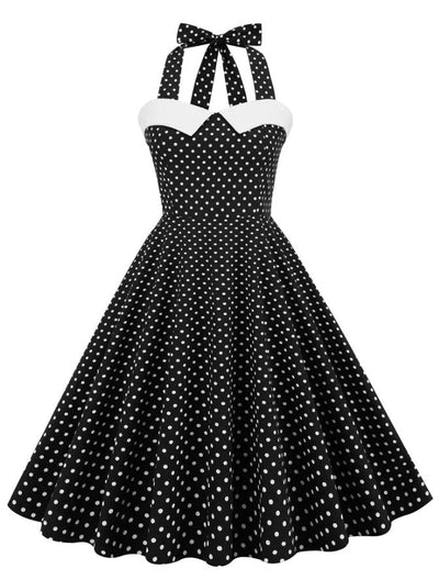 Robe d'été Année 50 Noire