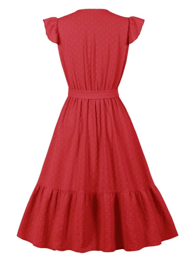 Robe d'été Année 50 Rouge