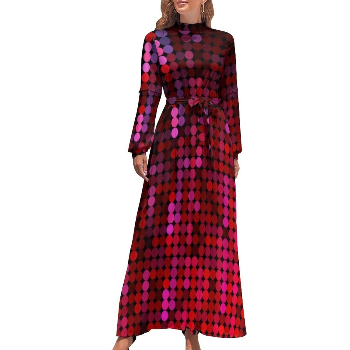 Robe Disco Année 70 Rouge