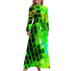 Robe Disco Année 70 Verte