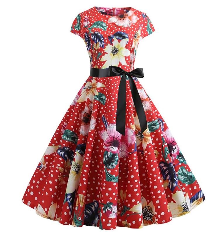 Robe Evasée Vintage Artistique