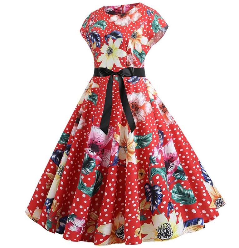Robe Evasée Vintage Artistique