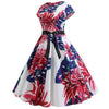 Robe Evasée Vintage Grosses Fleurs