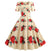 Robe Evasée Vintage Jaune Fleurs