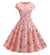 Robe Evasée Vintage Rose Fleurie