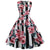 Robe Evasée Vintage Roses