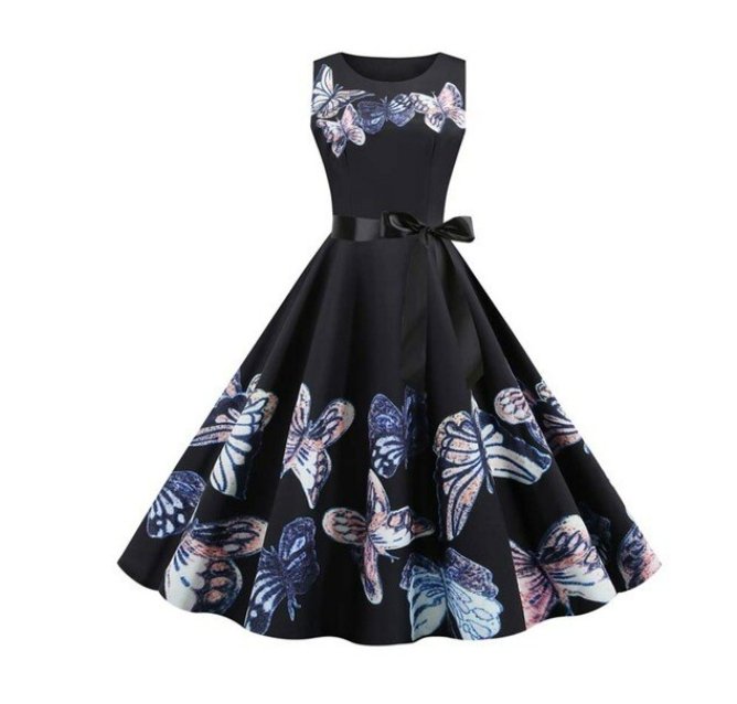 Robe Evasée Vintage Violette