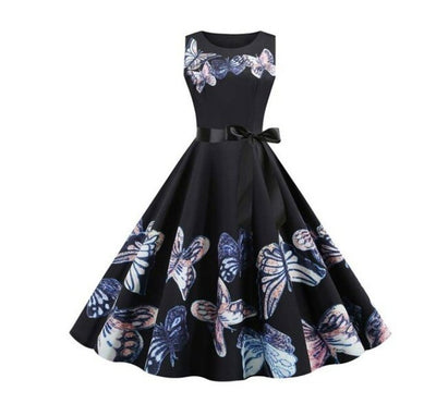 Robe Evasée Vintage Violette