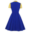 Robe Femme Années 50 Bleu