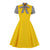 Robe Femme Années 50 Jaune